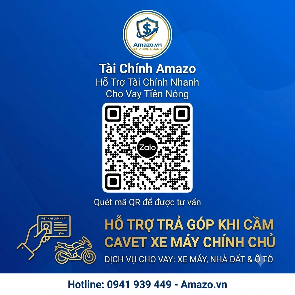 CẦM CAVET, GIẤY TỜ XE MÁY KHÔNG GIỮ XE – GIẢI PHÁP TÀI CHÍNH NHANH CHÓNG
