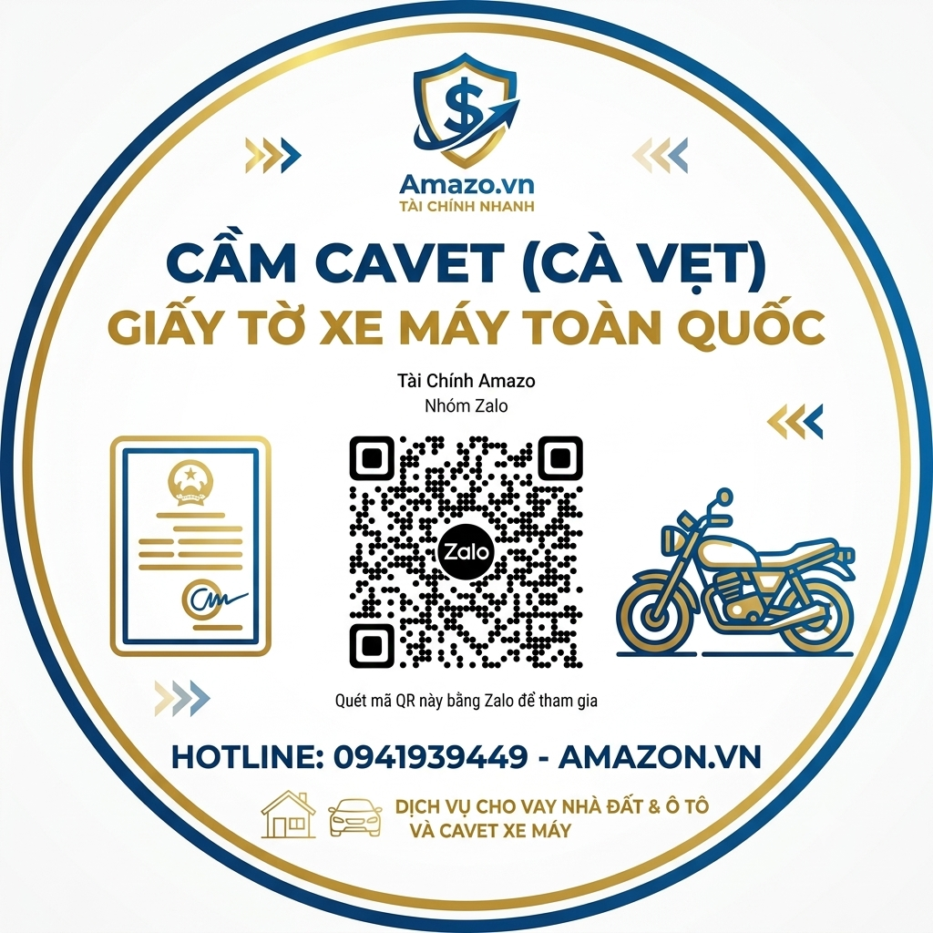 Cầm Cavet (Cà Vẹt), Giấy Tờ Xe Máy Trên Toàn Quốc – Amazo.vn